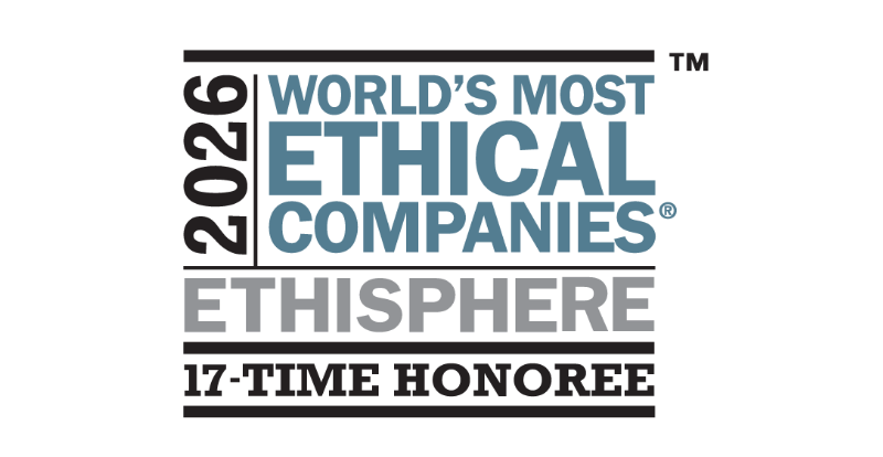 World’s Most Ethical Companies世界で最も倫理的な企業に選出